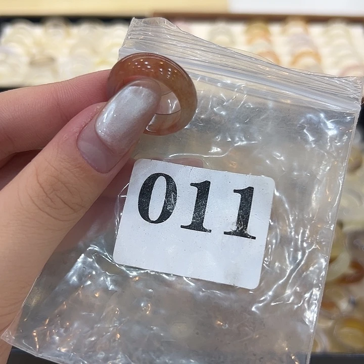 玛瑙/玉髓合金戒指11港17