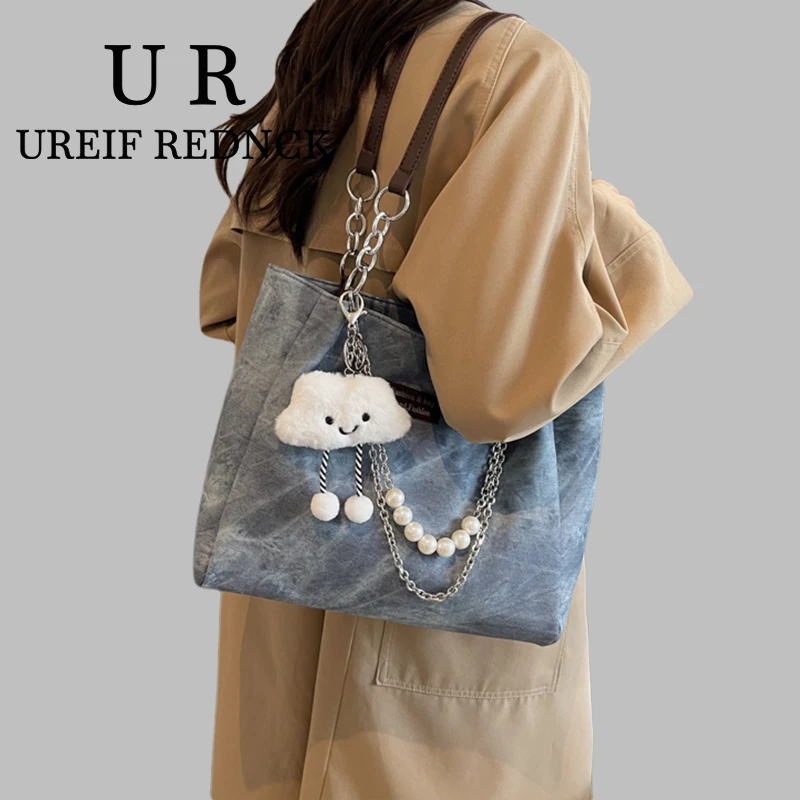UREIF REDNCK包包女2025新款小众大容量通勤托特包百搭单肩腋下包