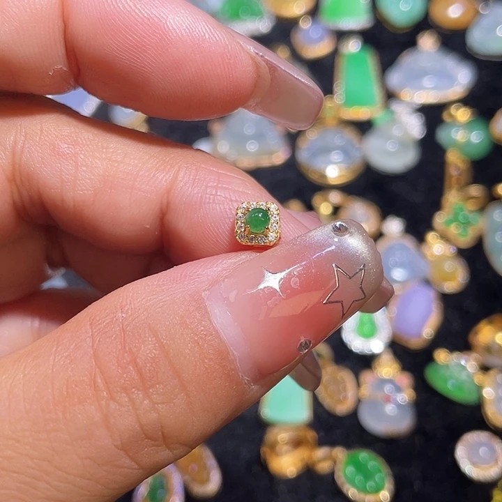 翡翠银S925镶嵌颈饰