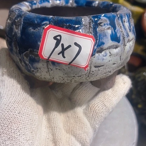 粗陶花盆手工花盆制作