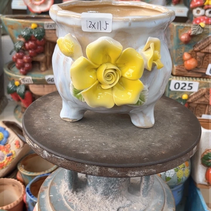 紫砂花盆粗陶材质多肉花盆