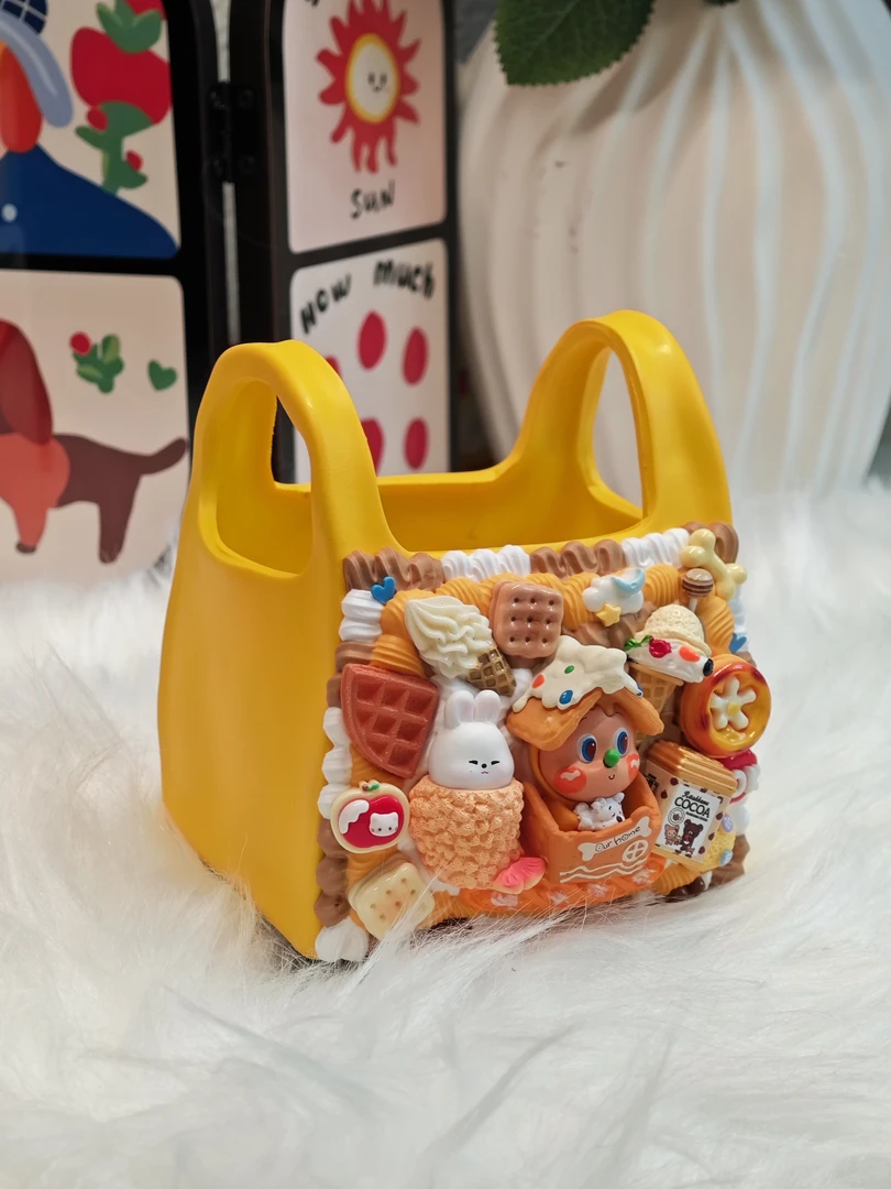 DIY奶油胶手工口袋造型笔筒收纳盒