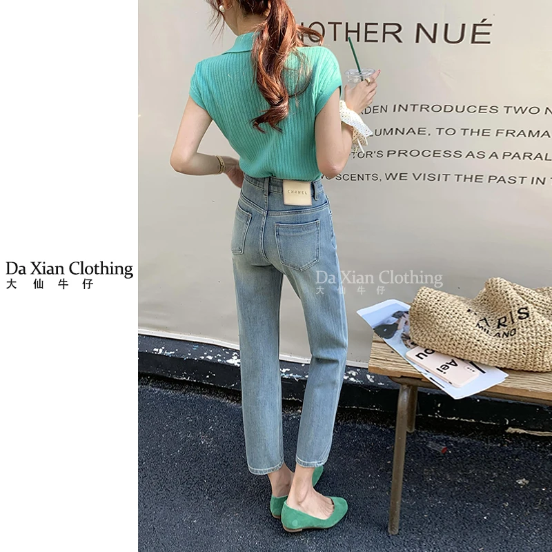 【大仙家】C065 十三行春款有弹牛仔裤韩式舒适时尚百搭女士春夏季