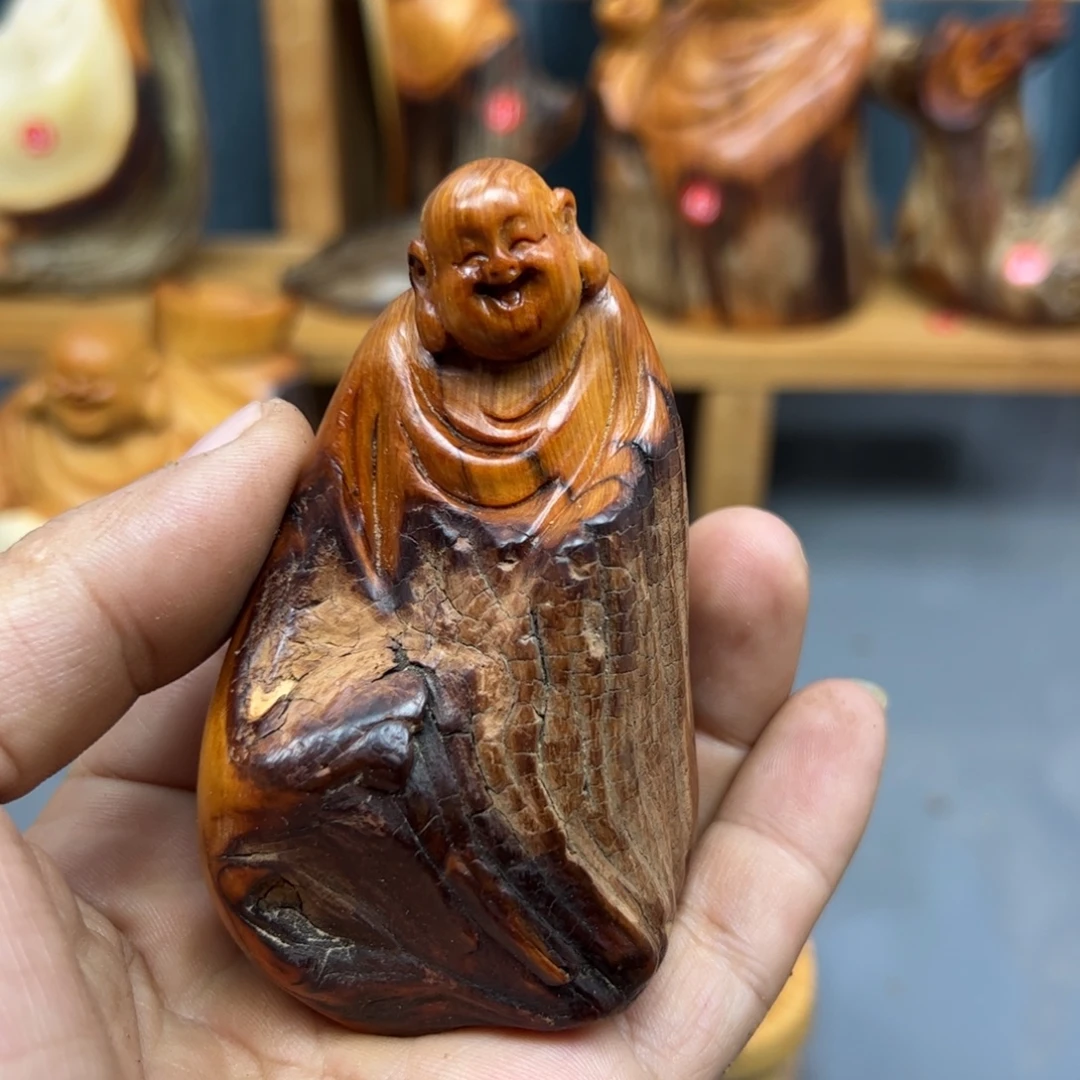 串***哥木崖柏木摆件手把件，