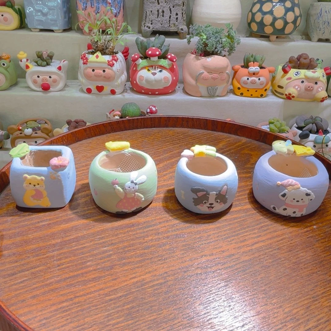 058纯手工制作重工盆盆38一个