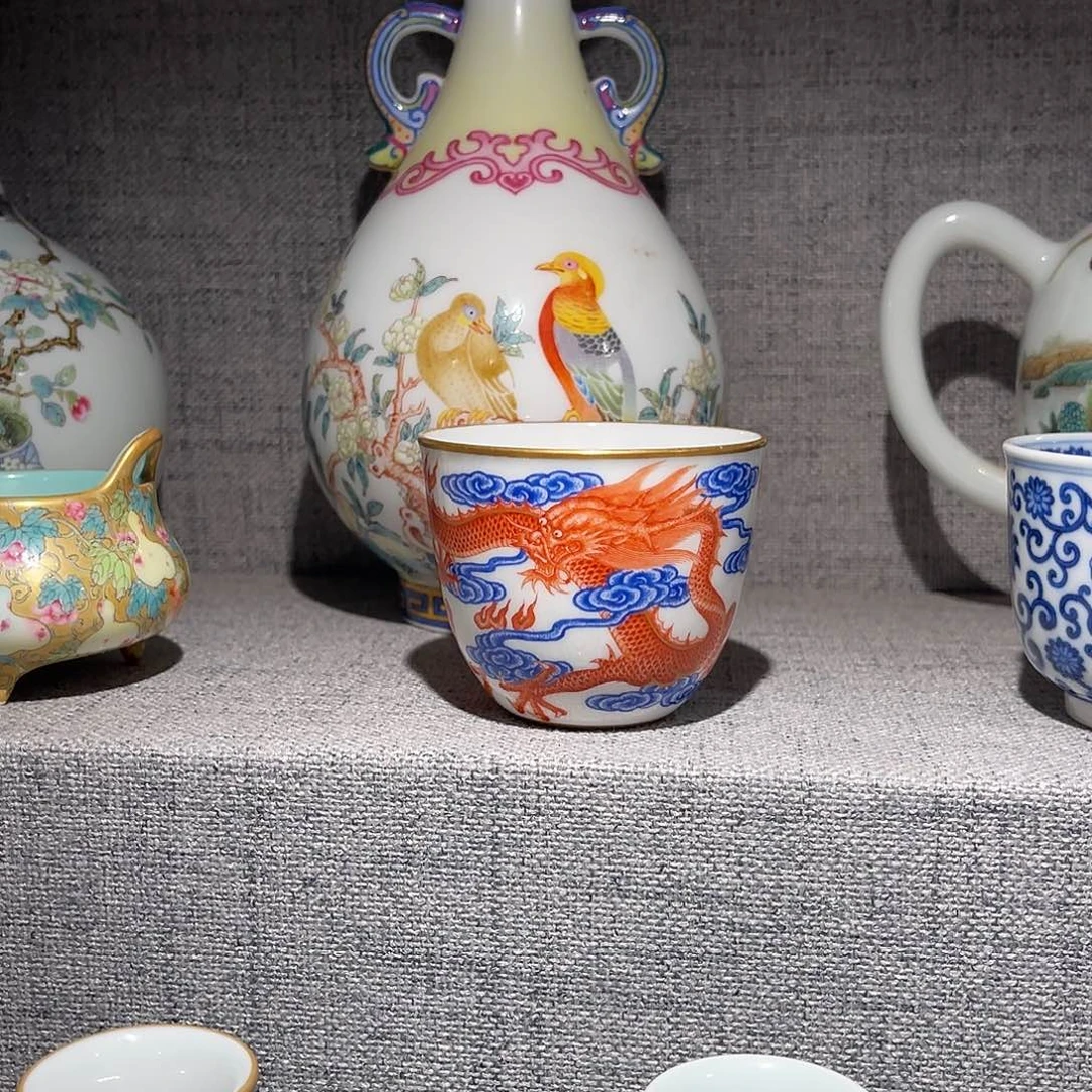 清***月陶精品陶瓷传世收藏