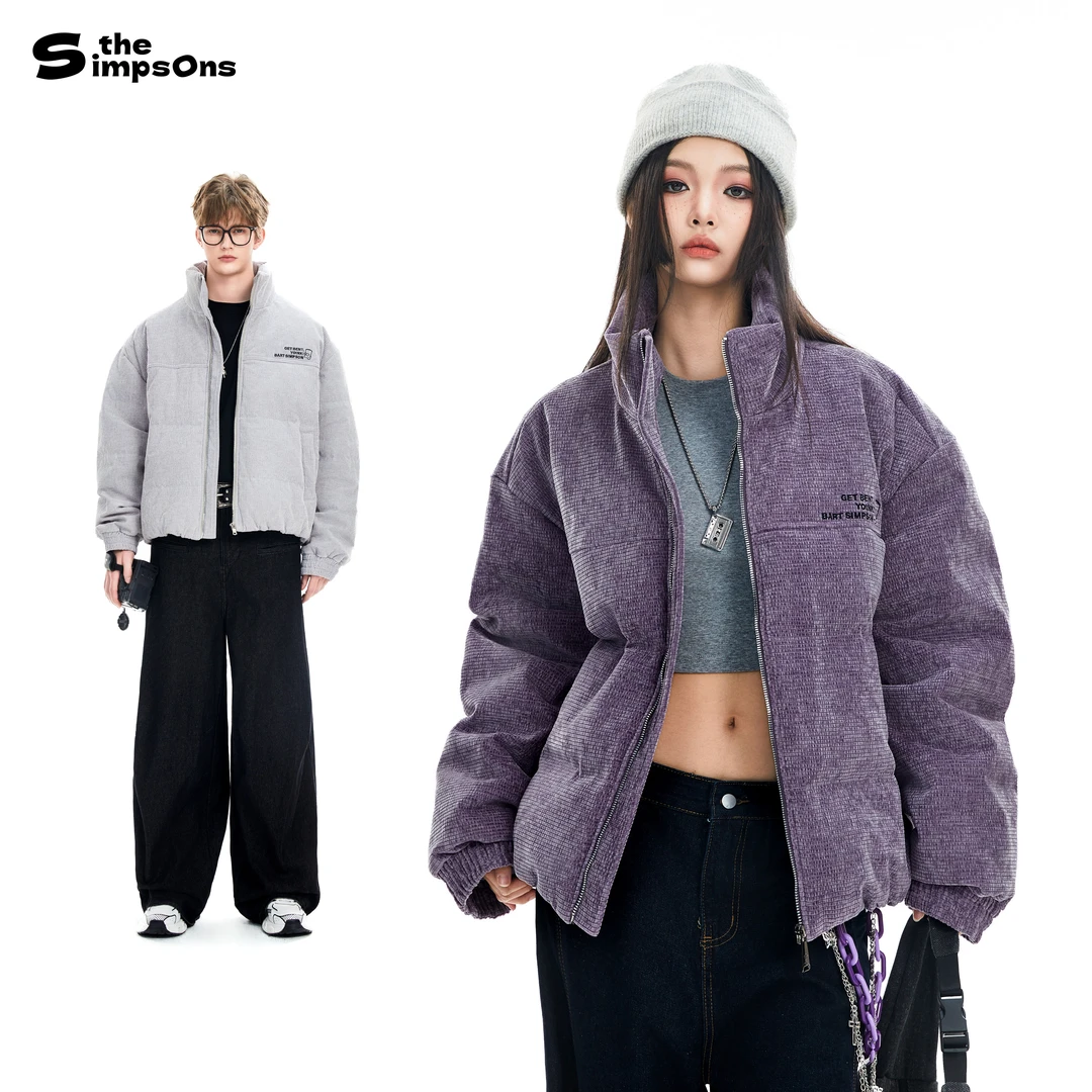 THESIMPSONS冬季立领宽松加厚男女同款羽绒服外套SPCDJ254F33U