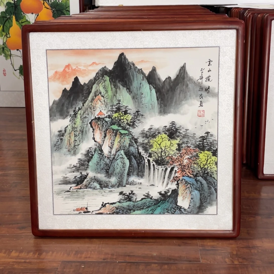 国画带框尺寸63*63厘米