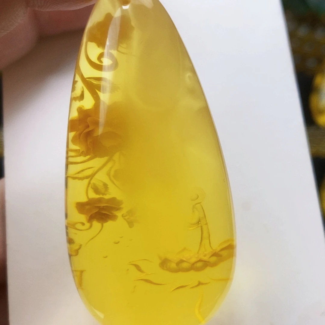 【闪购商品】金珀吊坠(不含链)未镶嵌