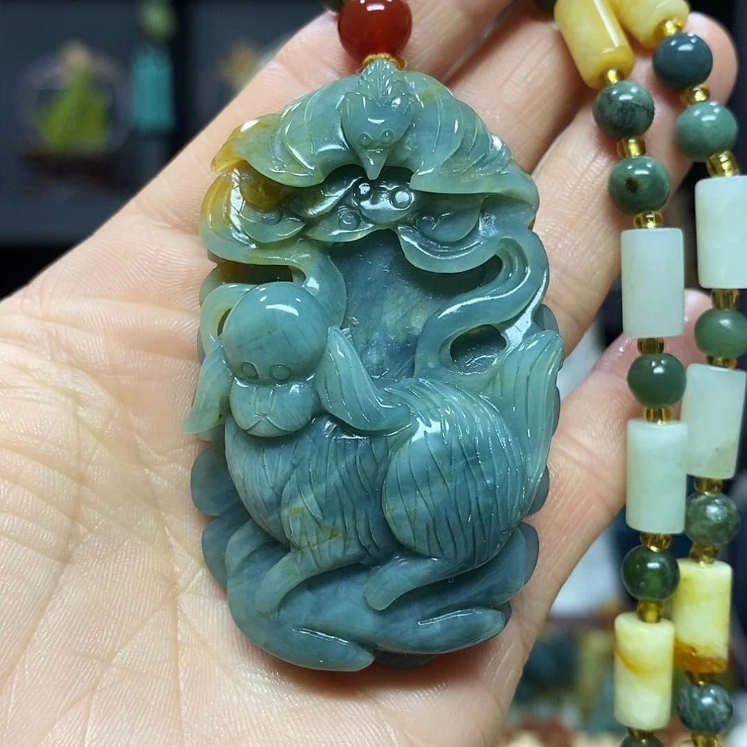 未镶嵌岫玉挂件吊坠