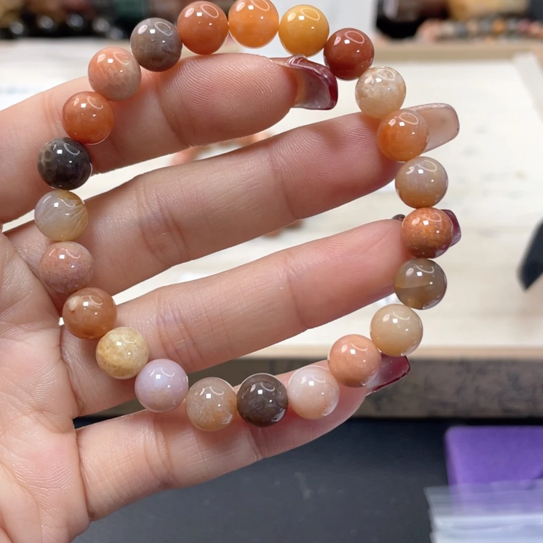 硅化珊瑚（珊瑚玉）手链未镶嵌a**r139