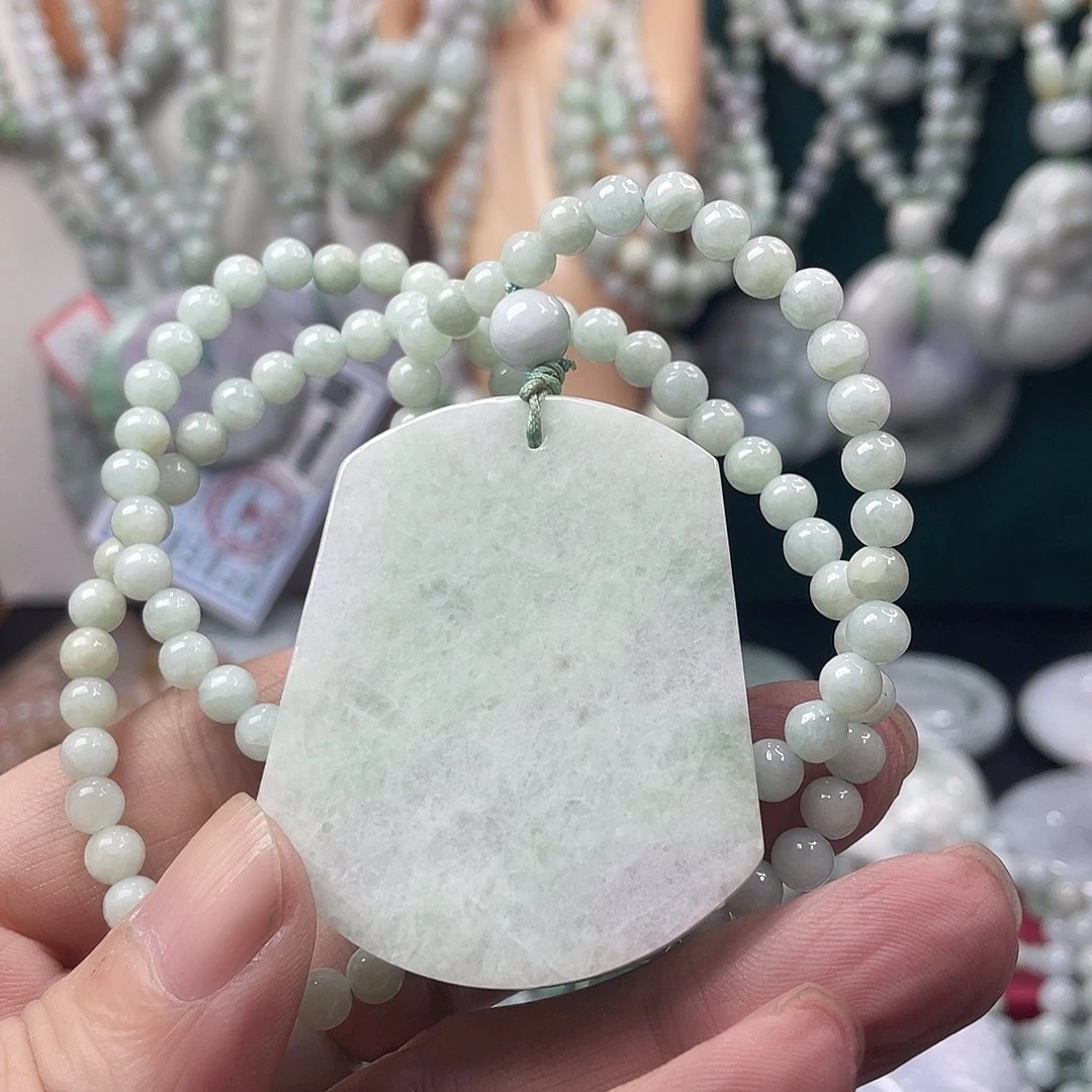 翡翠未镶嵌颈饰毛衣链