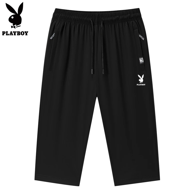 PLAYBOY/花花公子男士七分裤运动时尚夏季休闲裤薄款弹力大码裤子