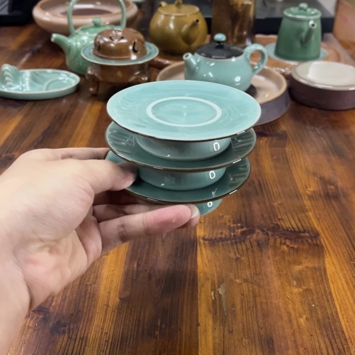 龙泉青瓷茶器微瑕8910