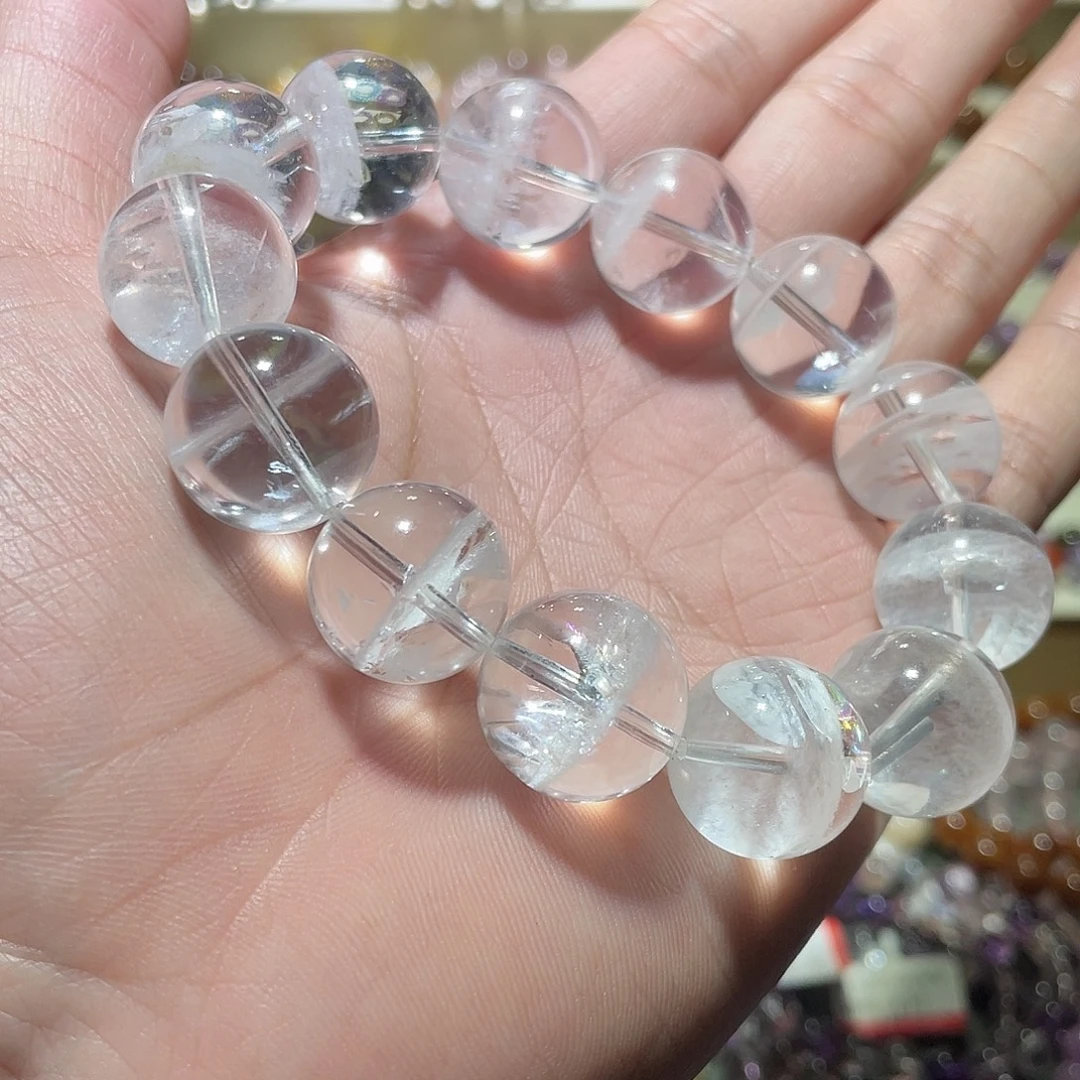 水晶未镶嵌手链白幽灵17.5