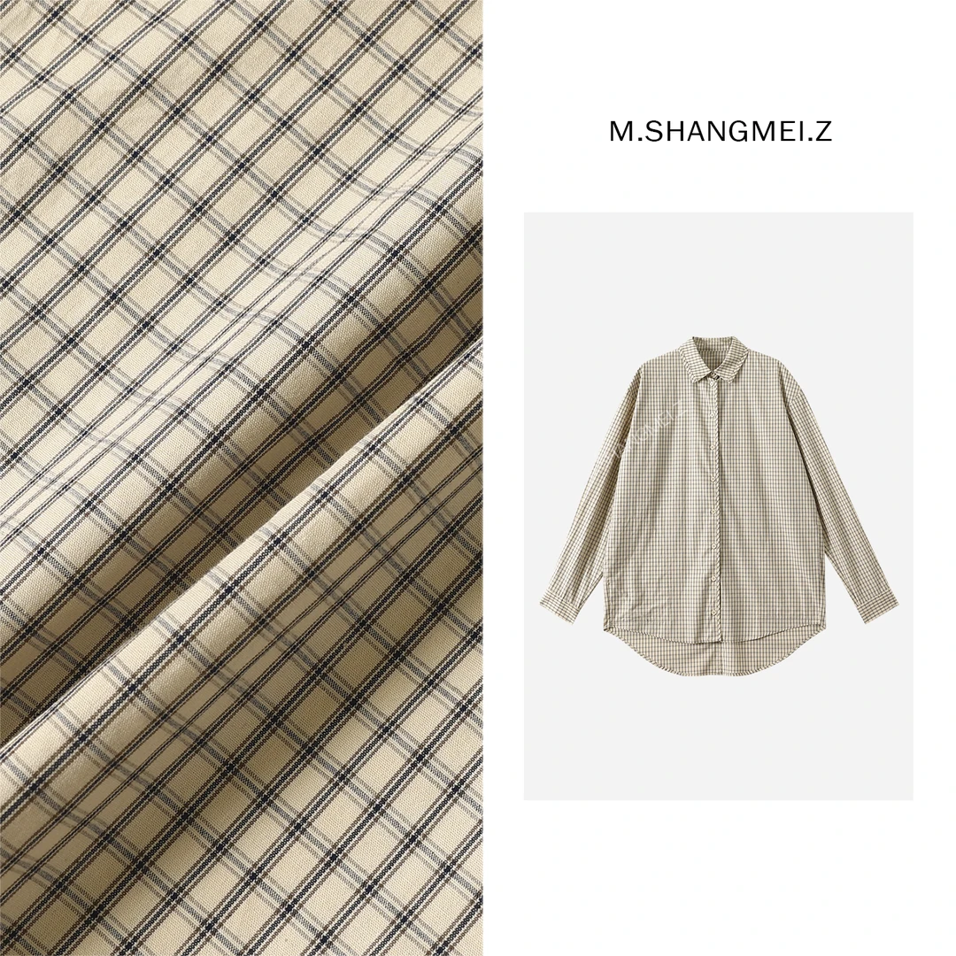 M.SHANGMEI.Z/沐熙【格陵兰岛】美大哥经典气质休闲格子衬衫X032264