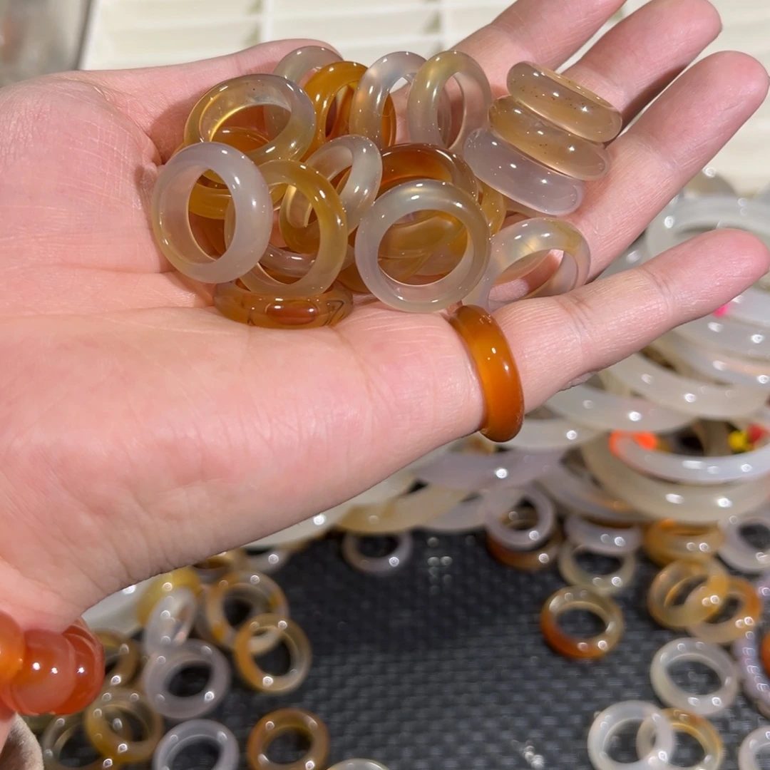 玛瑙/玉髓未镶嵌戒指