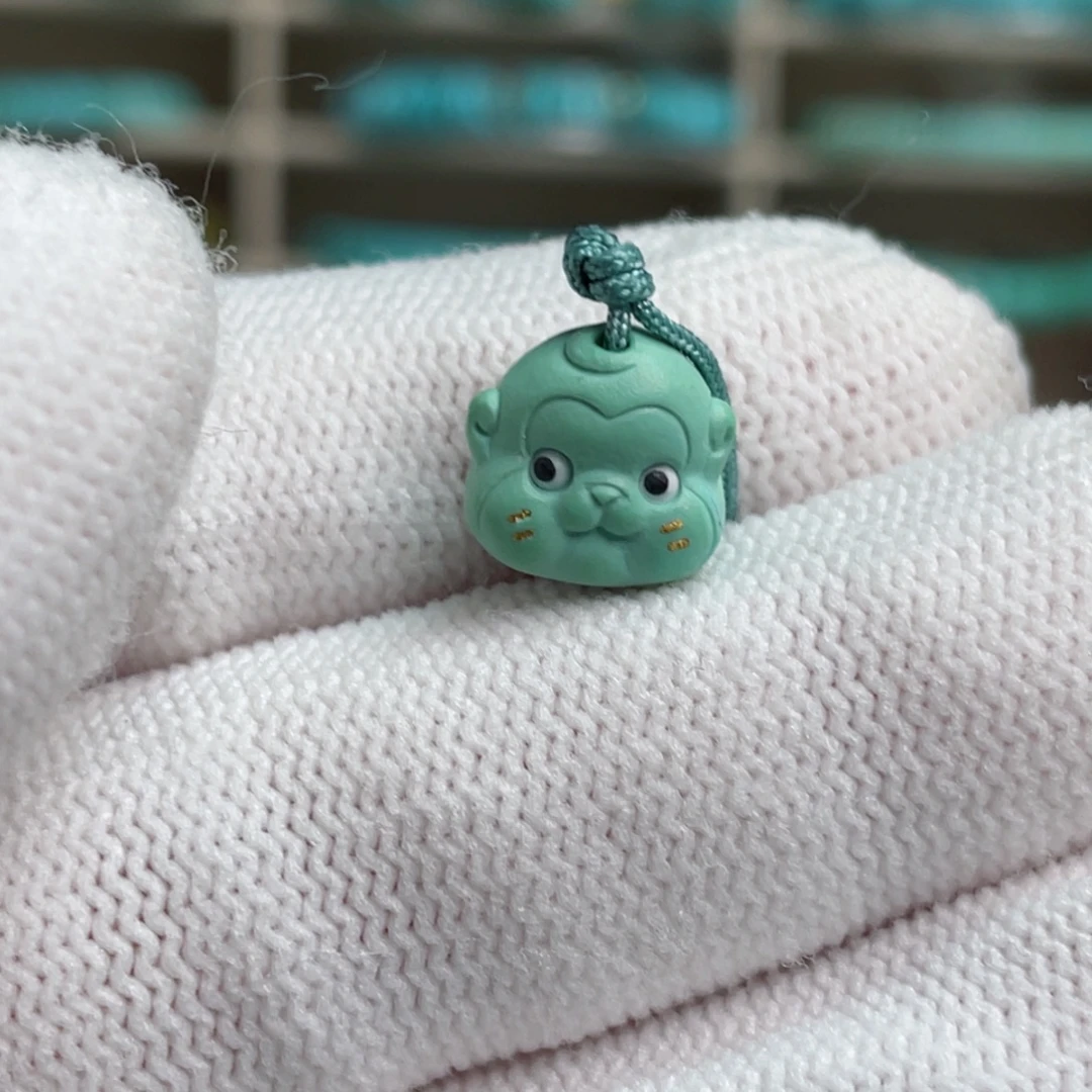 绿松石未镶嵌菜籽黄猴头5