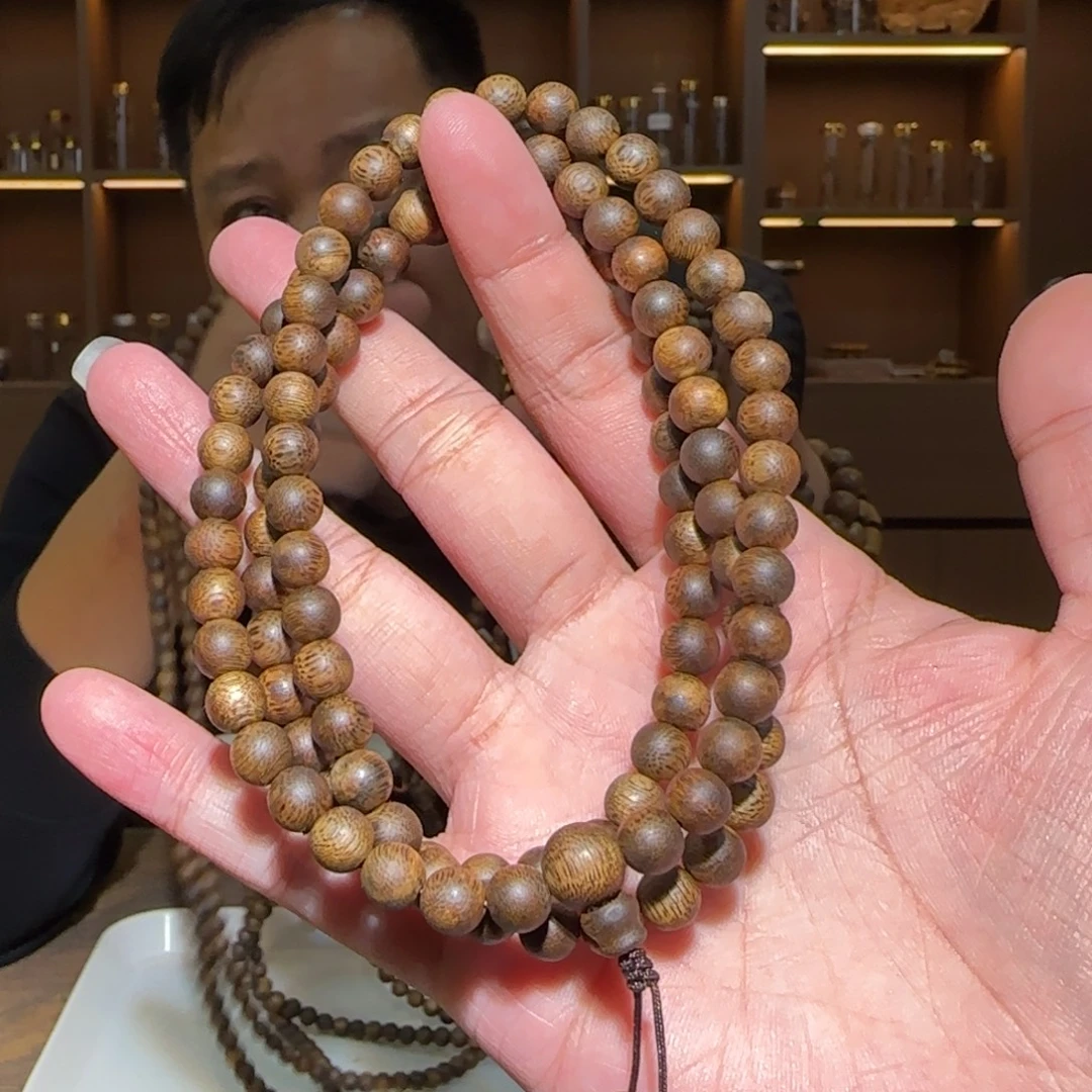 沉香手串多圈白奇圆珠0.7/19g多样性发一条
