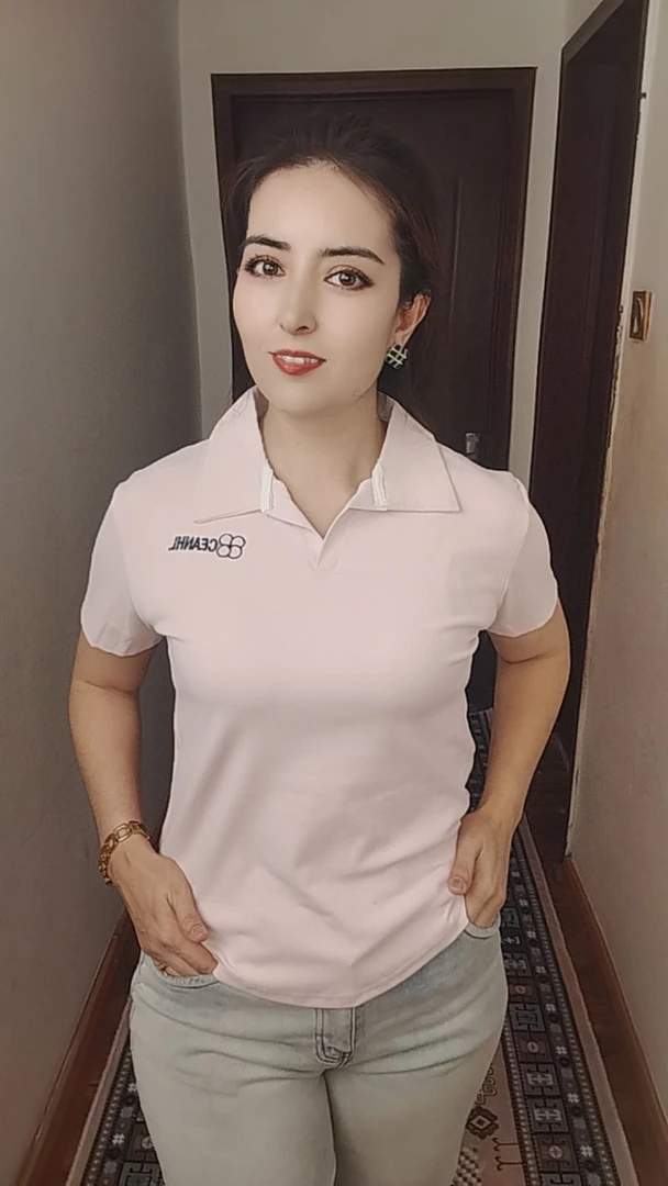 运动风上衣速干运动POLO衫休闲韩版时尚翻领夏季短袖女