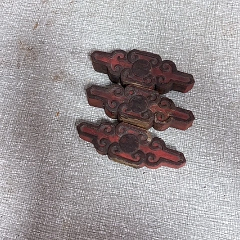 风车木（黑檀木）老木雕老人物花板