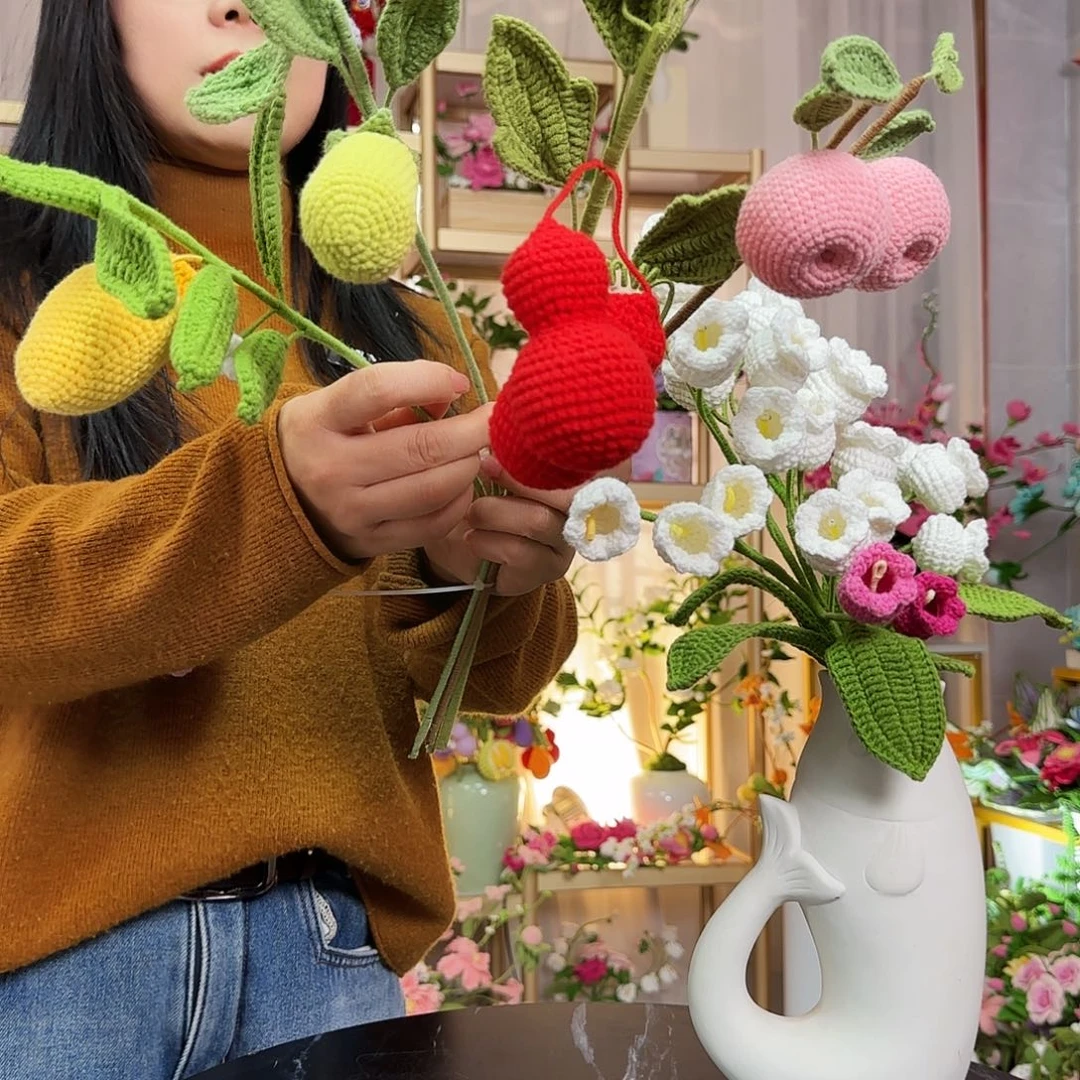 纯手工钩织钩织水果