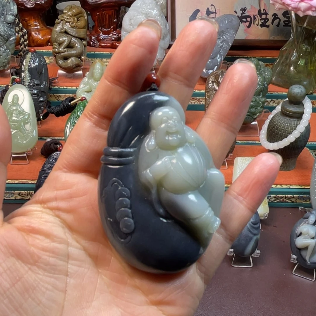 和田玉挂件未镶嵌T