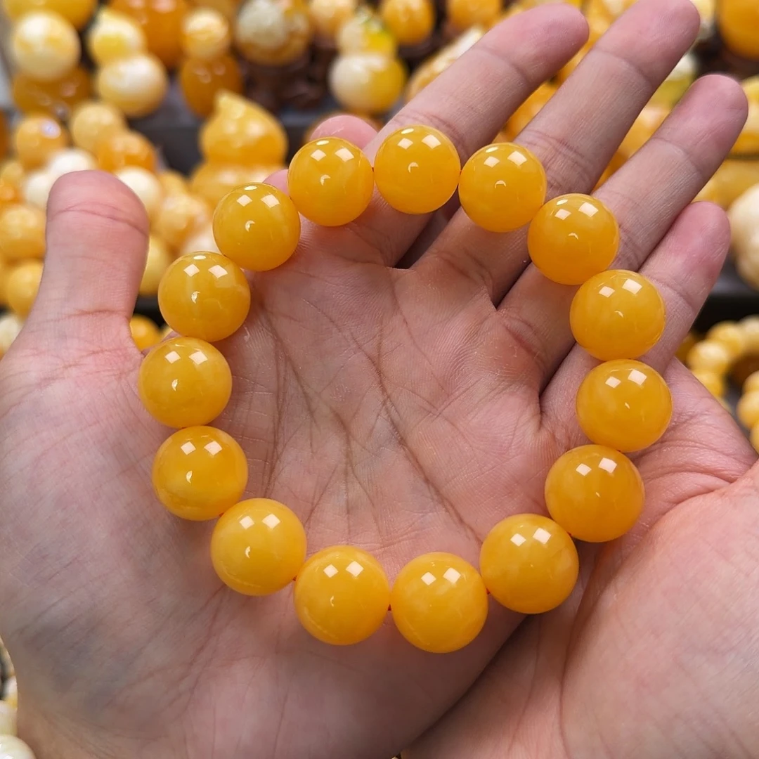 琥珀未镶嵌珠宝奇石16mm同料