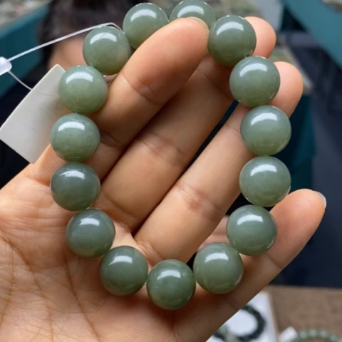 和田玉未镶嵌手链214