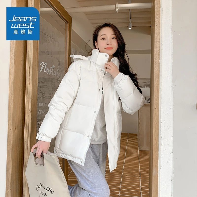 真维斯防风冬日女甄选绒保暖新款棉服棉服连帽20205超暖常规款