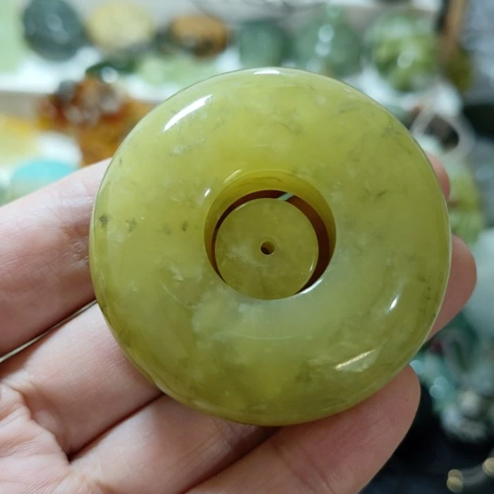 岫玉平安扣未镶嵌