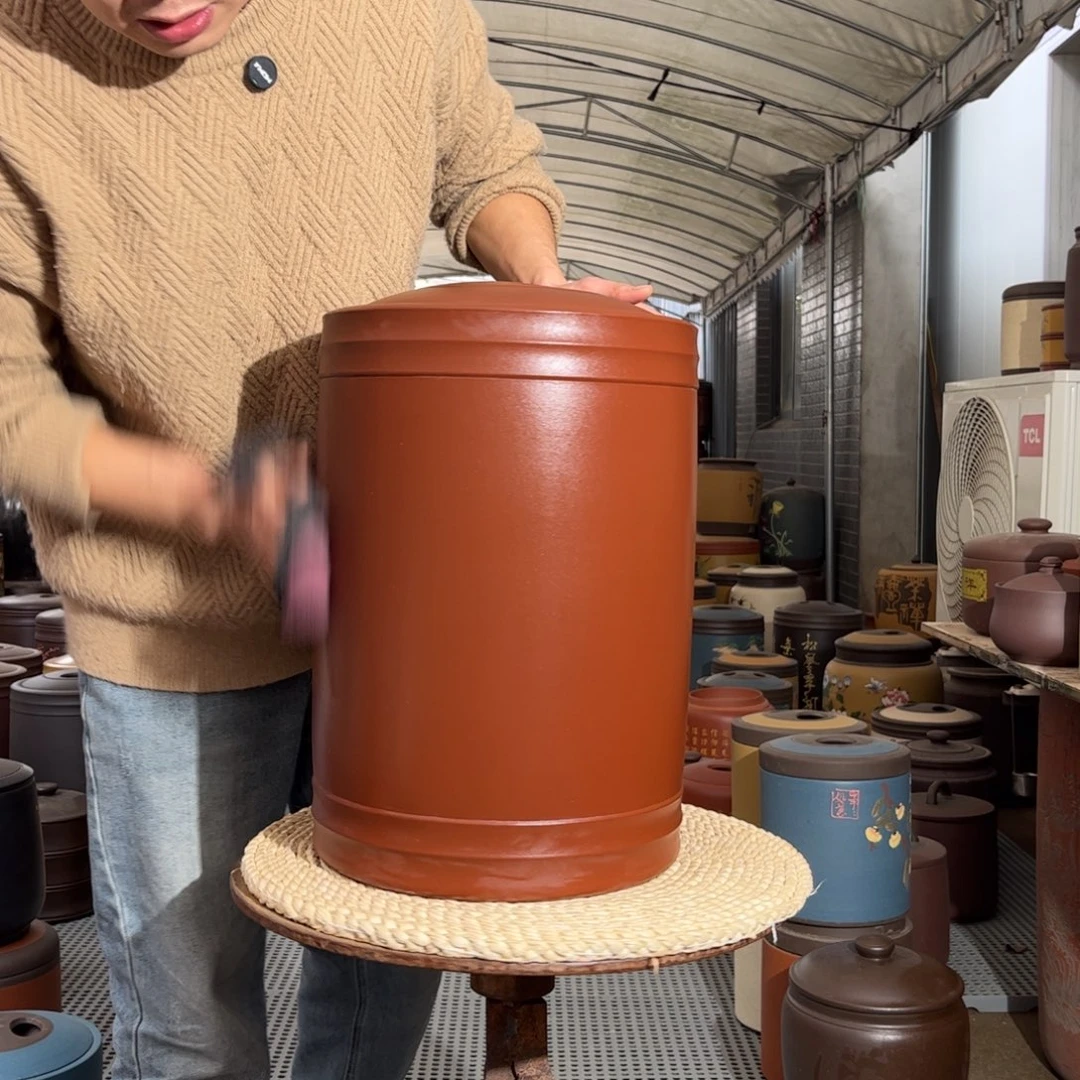 紫砂茶叶罐23 饼茶叶罐