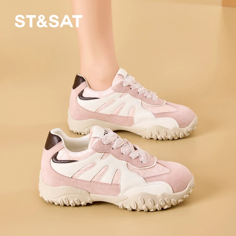 星期六6.5CM厚底内增高运动鞋冬季新款阿甘鞋轻便软底百搭休闲鞋