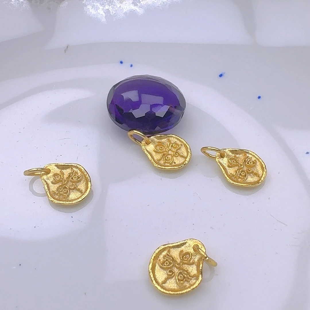 紫晶银S925镶嵌颈饰紫水晶925镶嵌139