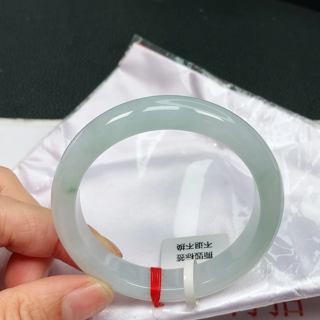 翡翠手镯未镶嵌缅甸天然55-56