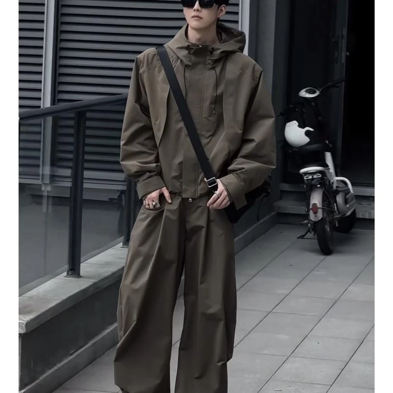 男装2025新款美式覆古工装夹克男秋季潮牌宽松休闲百搭外套