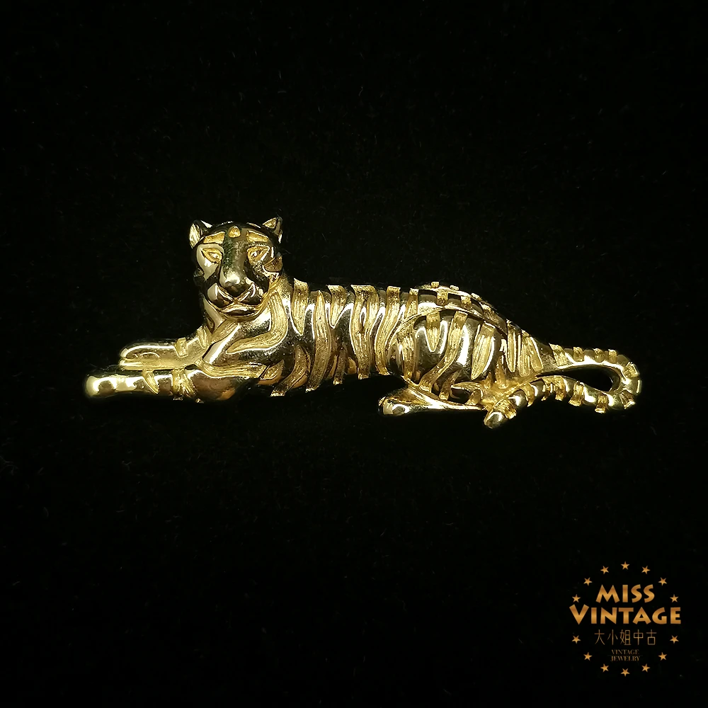 小憩的老虎胸针[2502041-016]