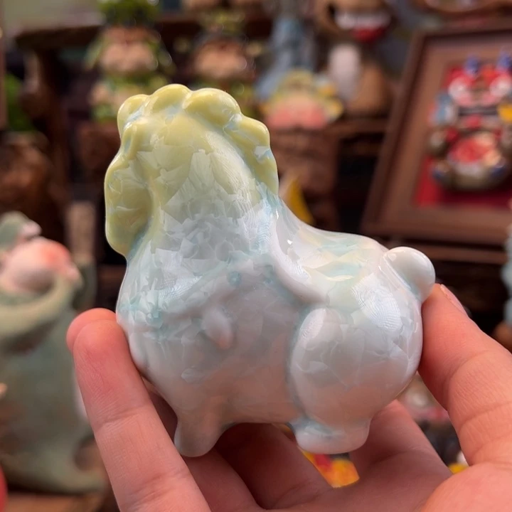 陶摆件小镇青花每日有新品