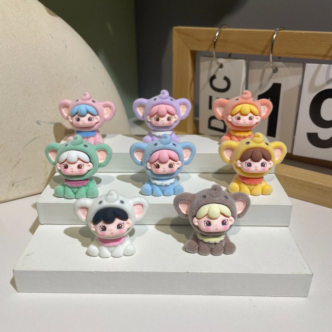 【直播拆】超可爱高品植绒小象女孩玩偶-车载网红创意少女心