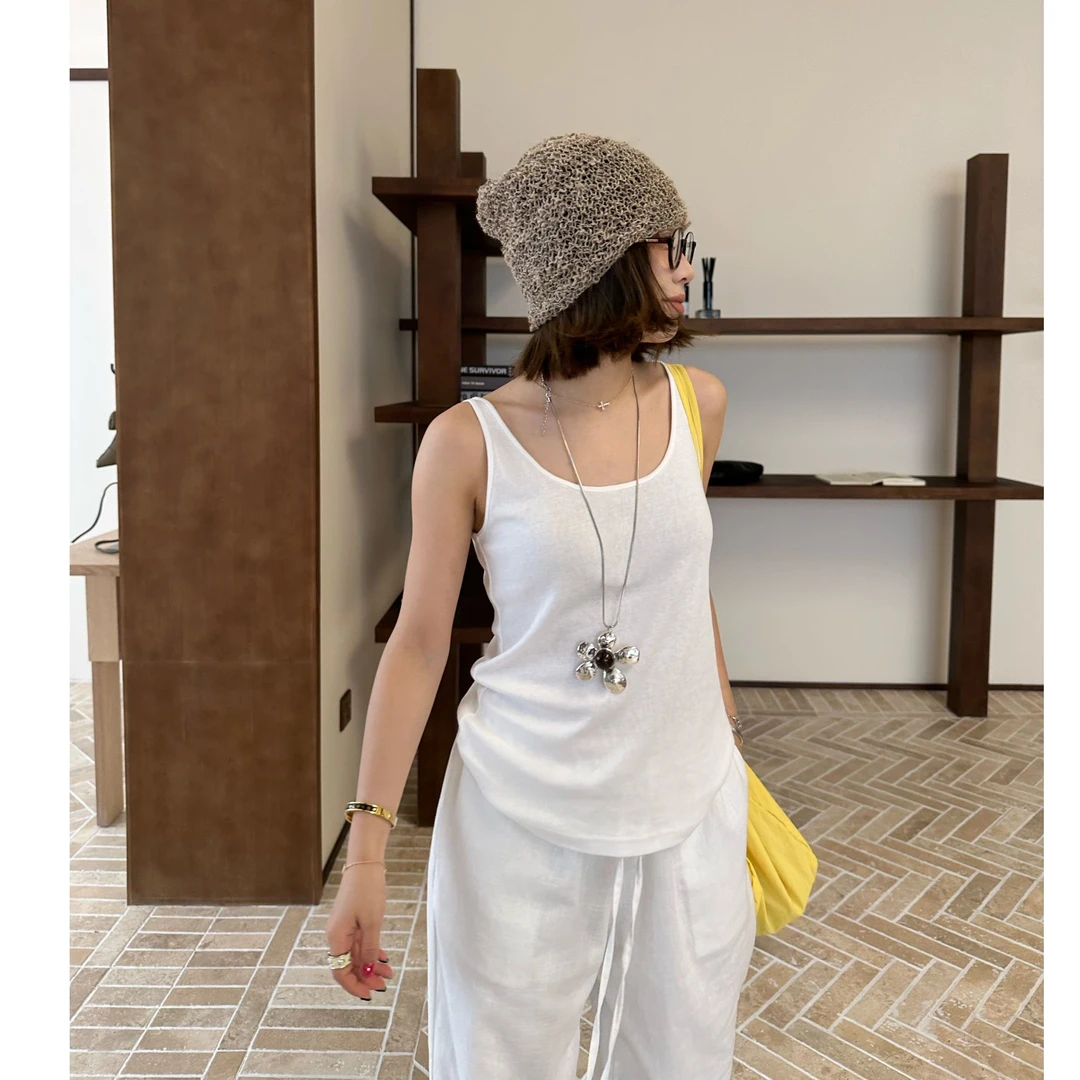 Our2【麻结松弛感背心】休闲百搭简约通勤背心【X5474】