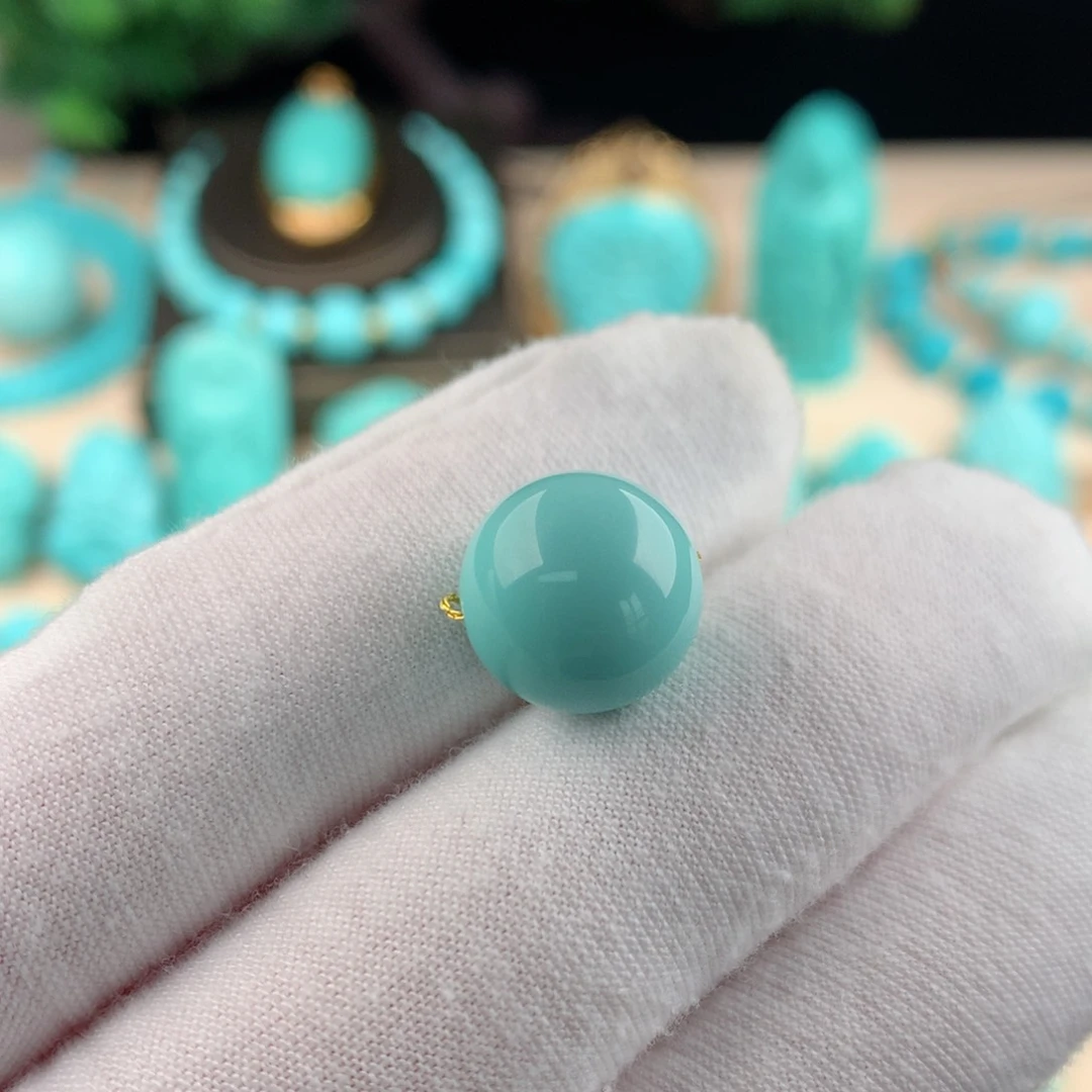 【闪购商品】绿松石珠宝奇石卡12.5未镶嵌