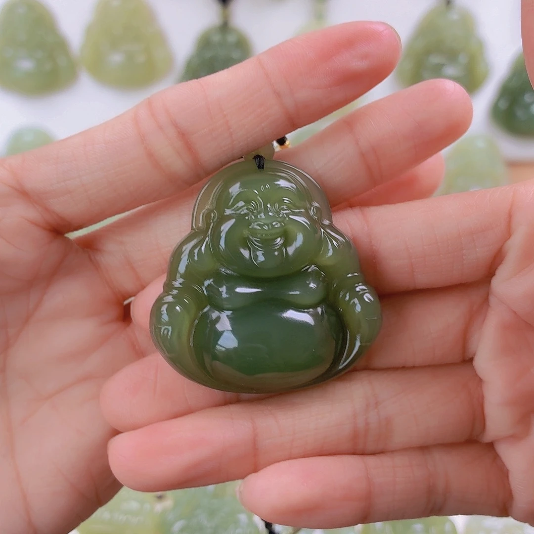 和田玉未镶嵌挂件40福利