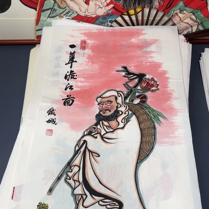 国画禅意画手绘作品