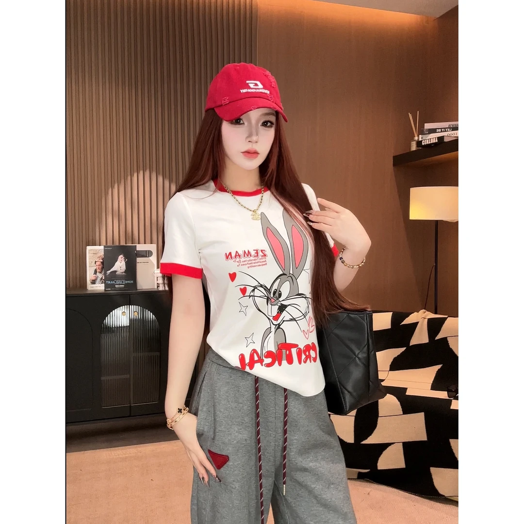 【温迪】2025新款夏季时尚卡通T恤短袖百搭上衣179