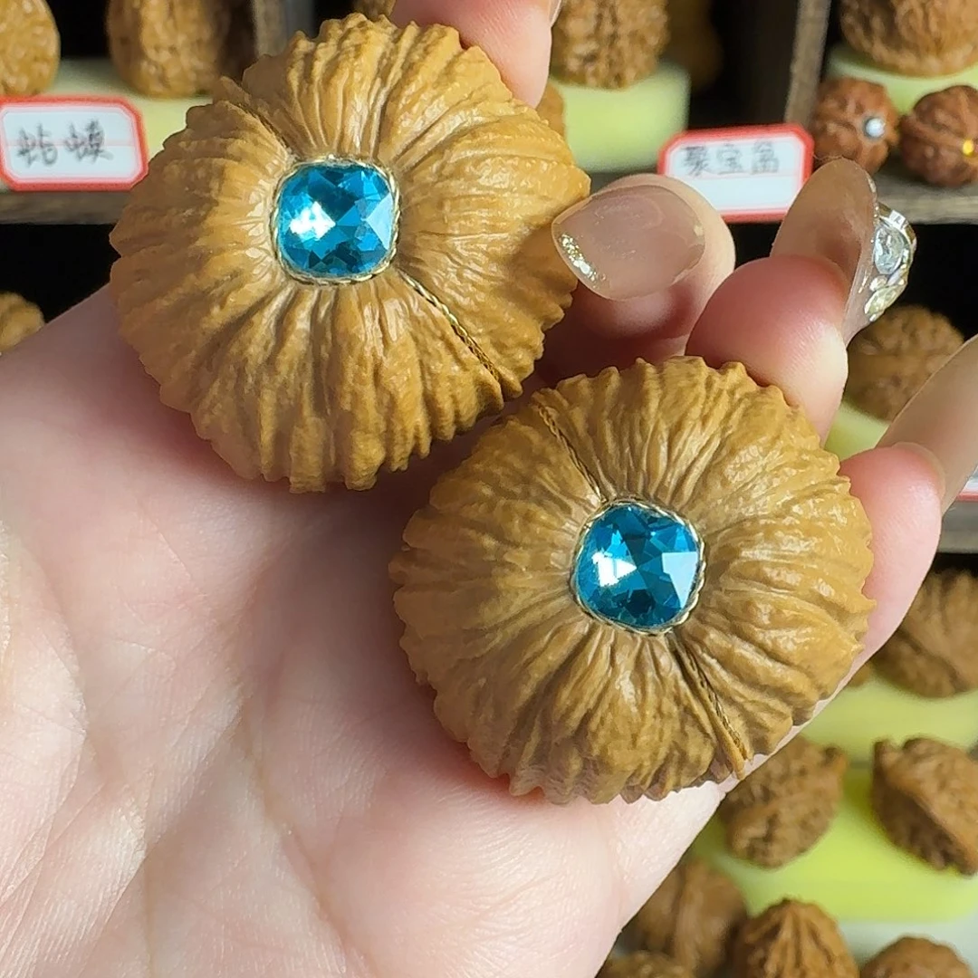 手串/手链核桃文玩核桃猴头边36（镶嵌介意勿拍）