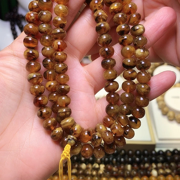 裸石琥珀未镶嵌抚顺琥珀卡8蜜蜡