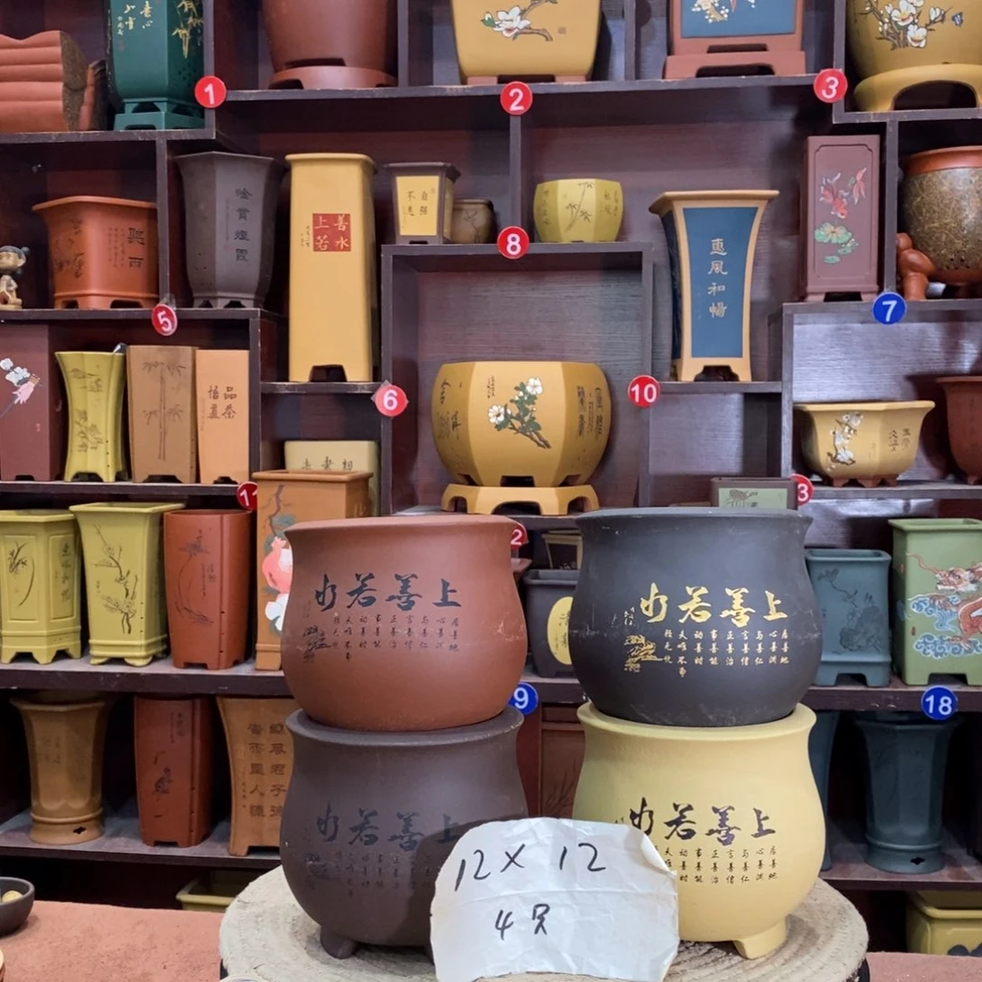 紫砂艺术紫砂花盆