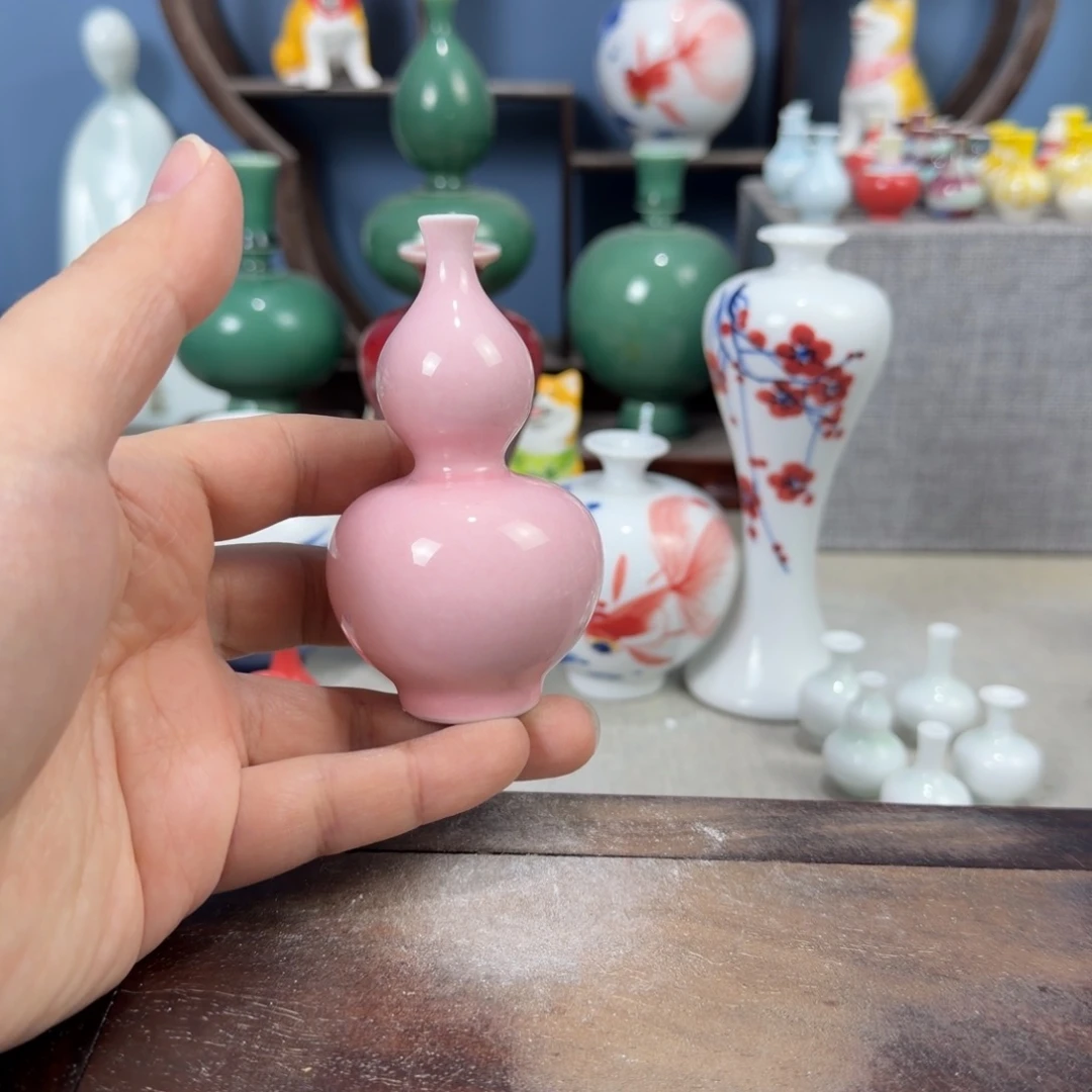 陶瓷手工小花器摆件