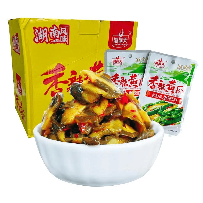 湘满天香辣黄瓜湖南特产下饭菜农家自制腌制酱菜开胃咸菜