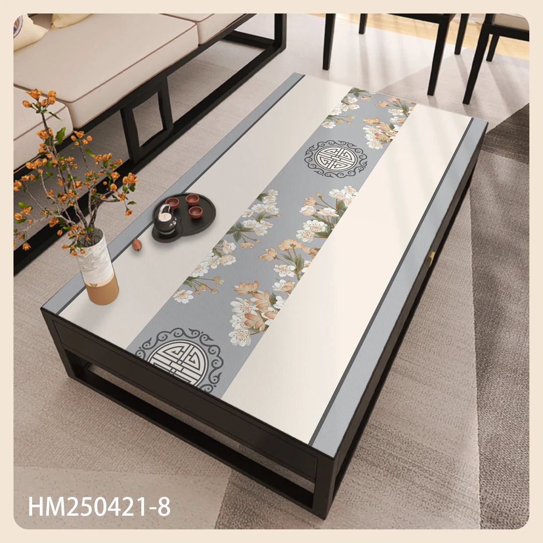 【鎏金硅】中式餐桌垫桌布防水保护垫防油防烫餐垫皮革茶几垫桌垫